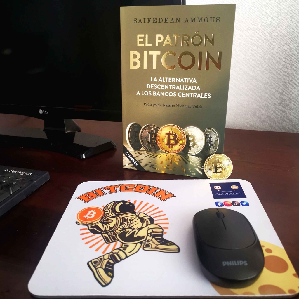 Pack] Libro El Patrón Bitcoin + Mousepad Blanco in Estación Central | Toliv