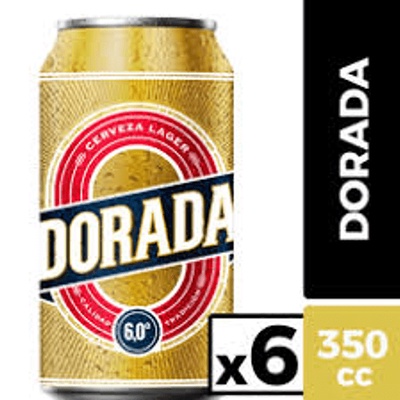 Cerveza Dorada 350cc (Pack 6) en Pumalin dos  Punta Arenas