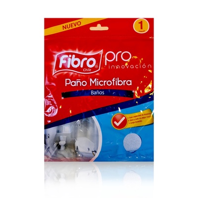 Paño Microfibra para Baños 30x32cms - Fibro Pro en Rukafe Ferreteria Ñuñoa Ñuñoa