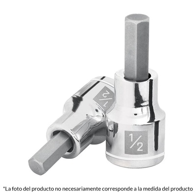 Dado de Punta Allen Cuadrante 1/2" 17mm - Truper en Rukafe Ferretería Vitacura Vitacura