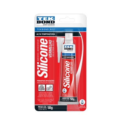 Silicona Alta Temperatura Roja 50gr - TEKBond en Rukafe Ferretería Vitacura Vitacura