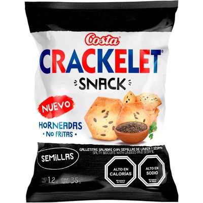 CRACKELET SNACK SEMILLAS 35G en El Edén Minimarket Viña del Mar
