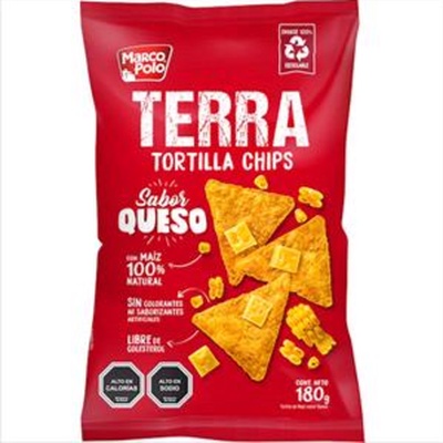 Tortillas Terra Chips Queso 180g en Ola Market Reñaca