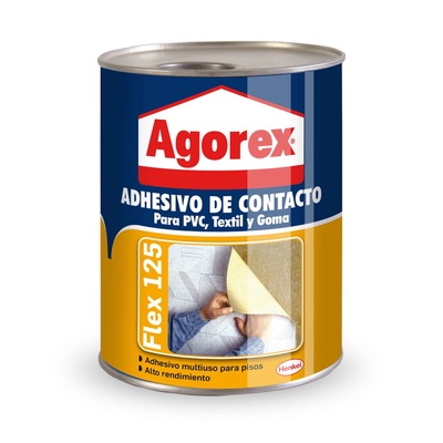 Adhesivo de contacto Flex 125 1lt - Agorex en Rukafe Ferreteria Ñuñoa Ñuñoa