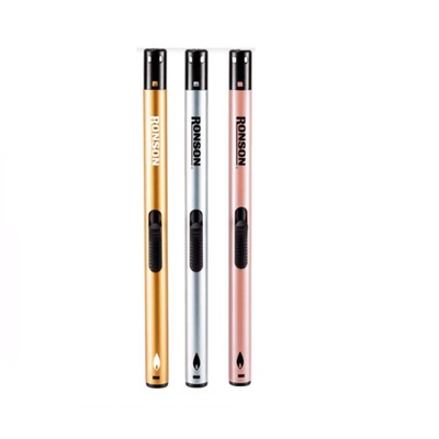 Encendedor de Cocina Slim Metalizado Recargable - Ronson en Rukafe Ferreteria Ñuñoa Ñuñoa