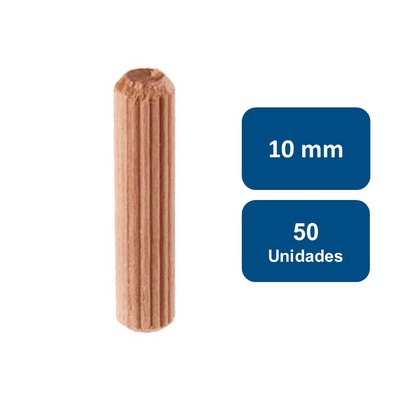 Tarugo Madera 10mm 50un. - Anclajes en Rukafe Ferretería Vitacura Vitacura