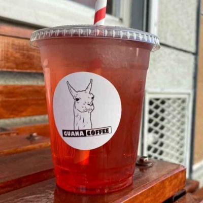 Jugo de frambuesa en GuanaCoffee Punta Arenas