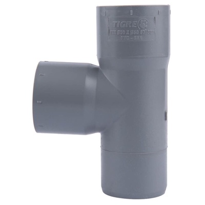 Tee PVC Sanitario Gris 50 x 50mm - PVC en Rukafe Ferretería Vitacura Vitacura